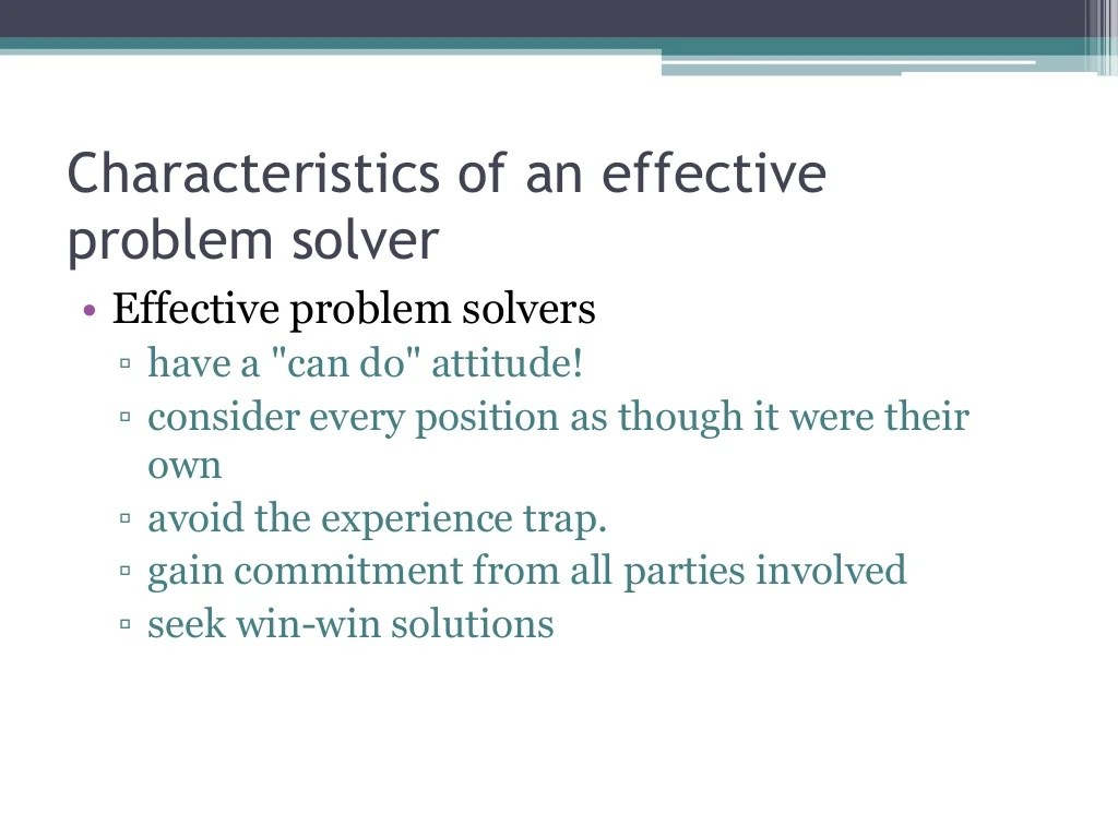 Problem solving & decision making at the workplace
