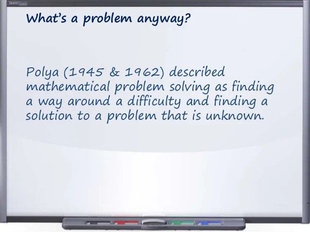 Problem solving polya