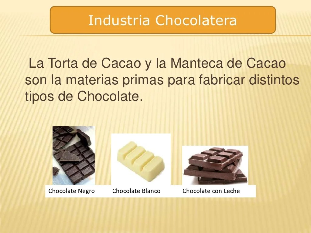 Proceso del chocolate