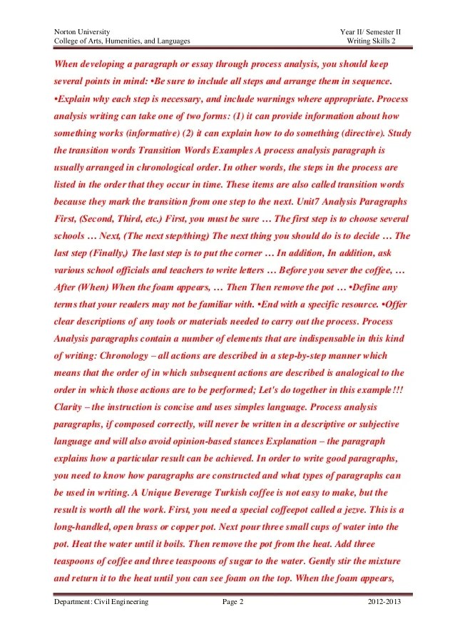 Directional informational essays