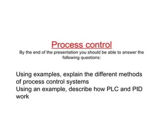 Process control ca | PPT