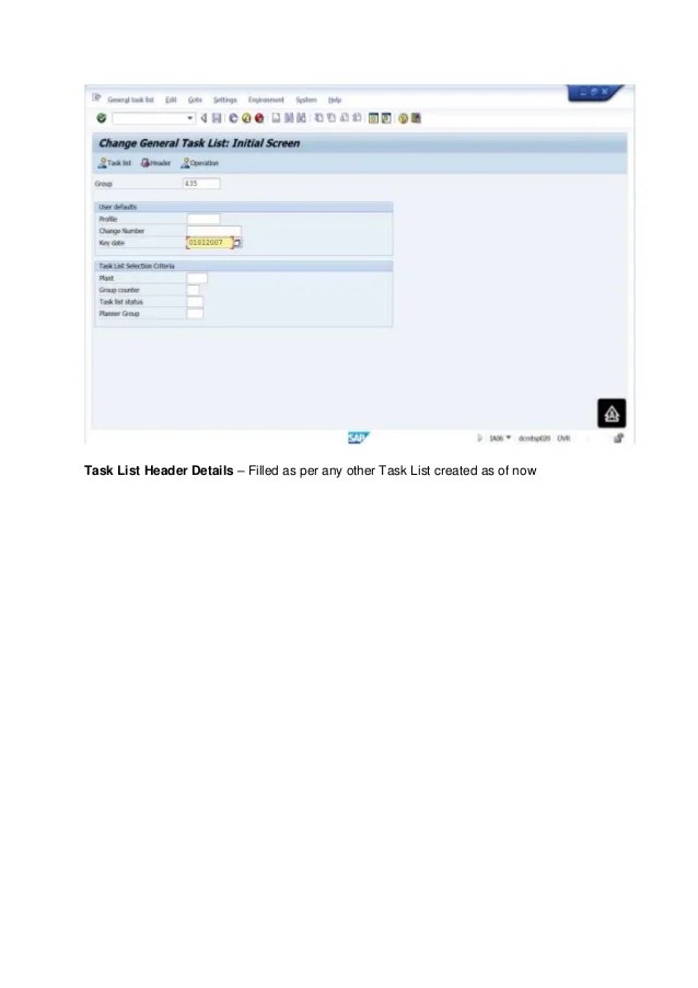 SAP PM Inspection Rounds & Operation Account Assignment