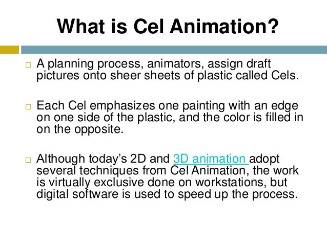 Process of Cel Animation How does it Works