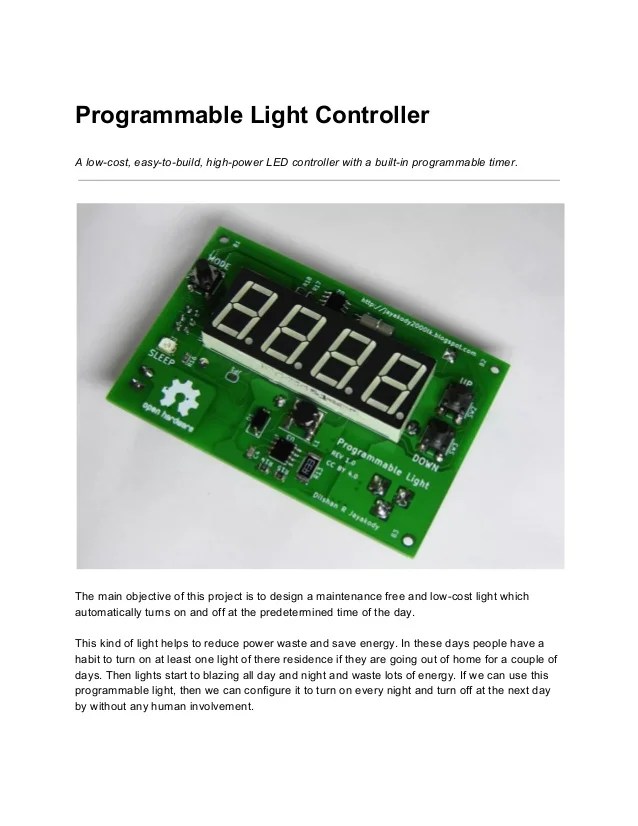 Programmable light controller