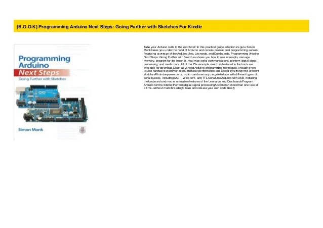 Programming Arduino Next Steps: Going Further with.