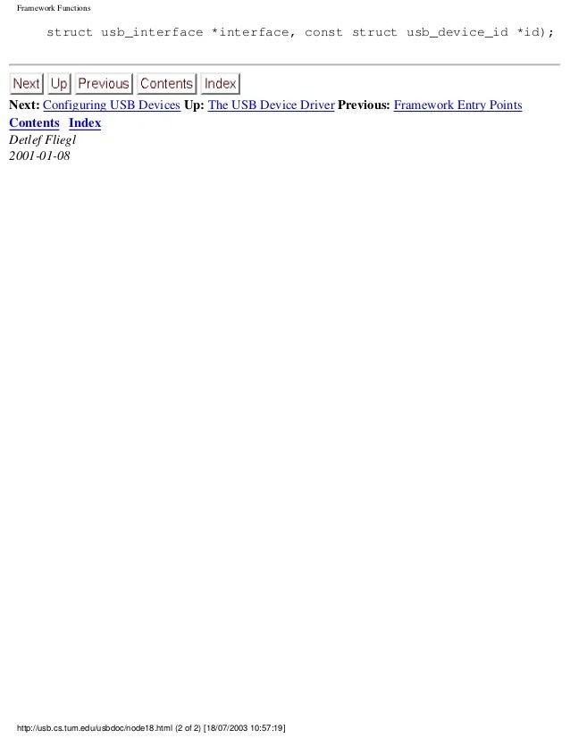 Programming guide for linux usb device drivers