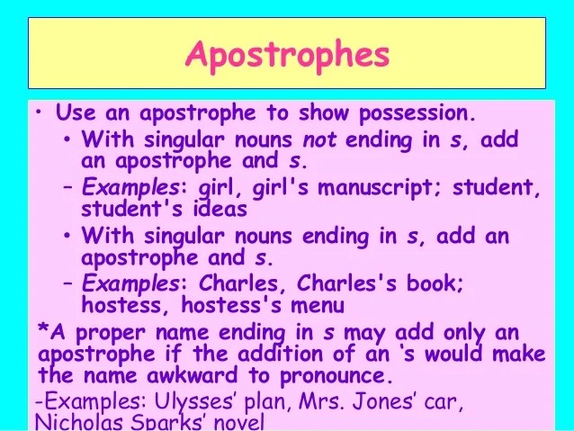 Punctuation review