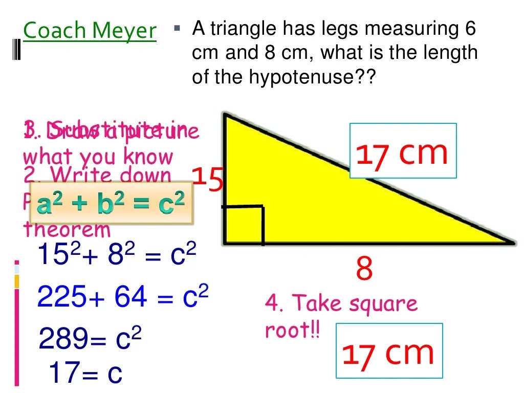 Pythagorean theorem day 1