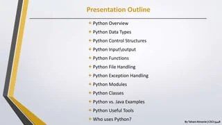 Python 3 Programming Language | PPTX