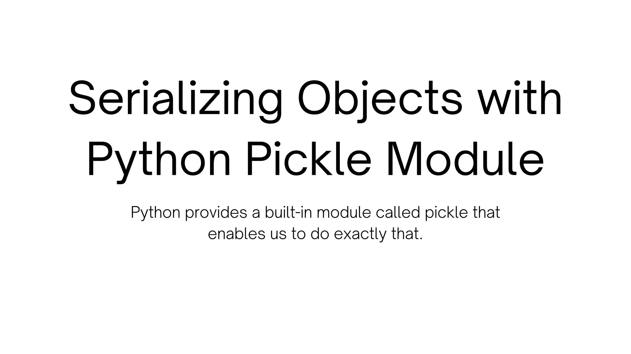 Python Pickle Module.pdf