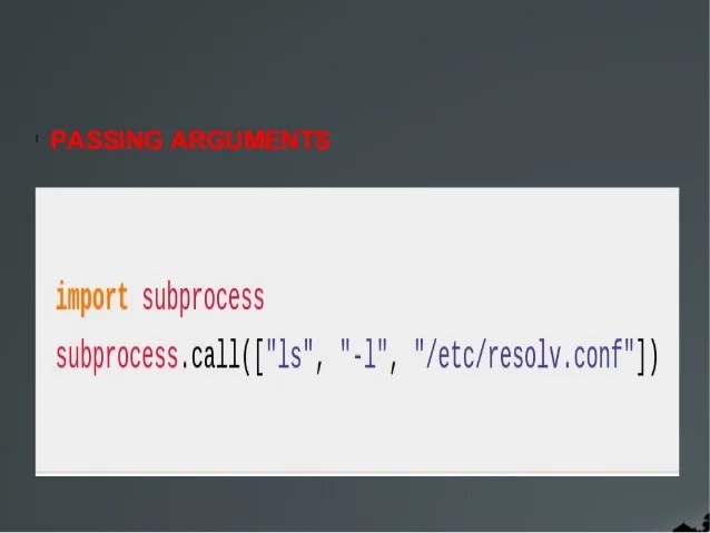 Python session 4 subprocess by Gopal.A (Python developer)
