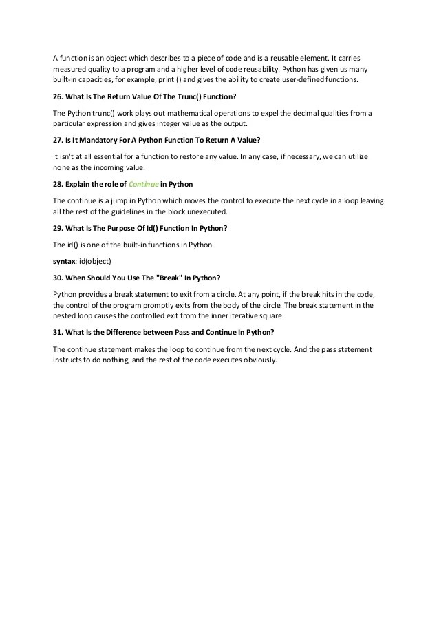 Python interview questions Python interview questions