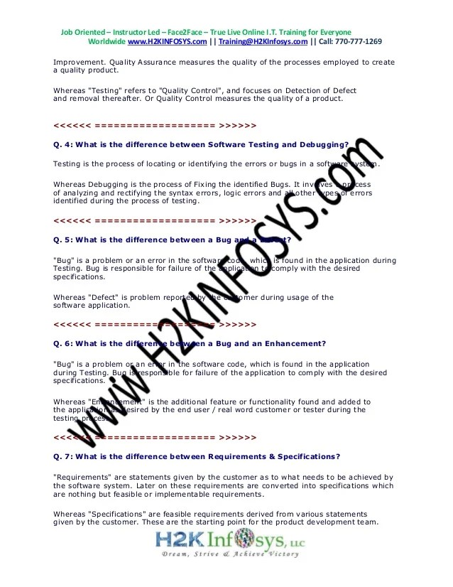 Latest QA Interview Questions Top 100 QA Testing Interview Questions