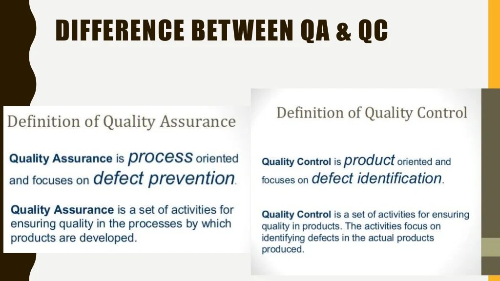Quality Assurance (QA) Definition, Obj, Principles, components, Dif