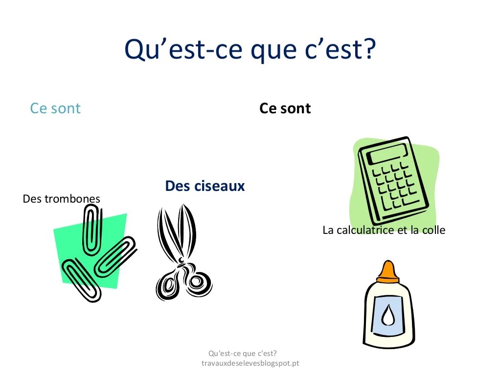 Qu’est ce que c’est?