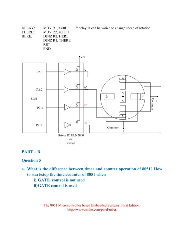 Question paper with solution the 8051 microcontroller based embedded