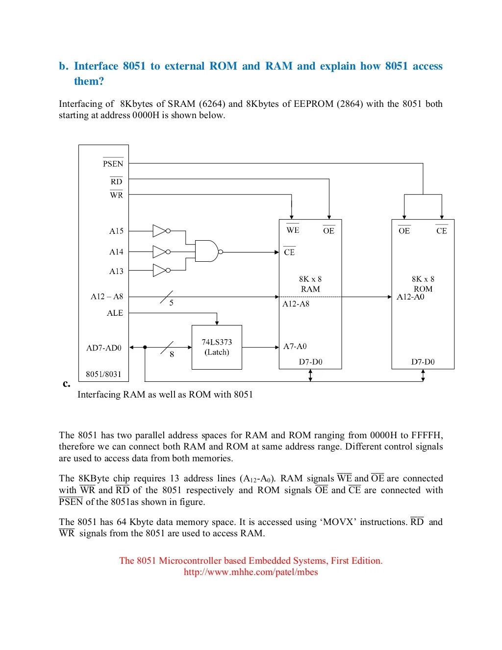Question paper with solution the 8051 microcontroller based embedded…