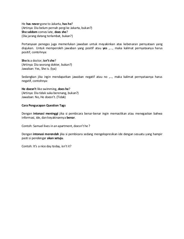 Soal Pilihan Ganda Imperative Sentence