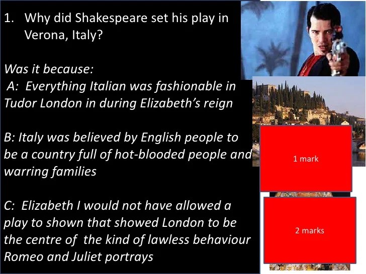 Answers for quiz on Romeo and Juliet and Jane Eyre