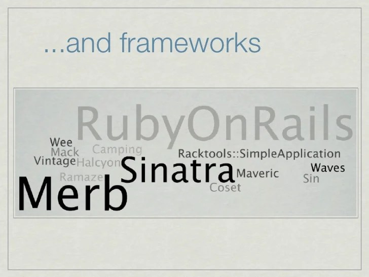 Using and scaling Rack and Rackbased middleware