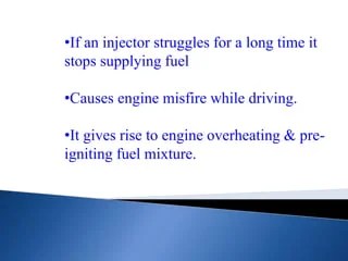 Clogged Fuel Injector | PPTX