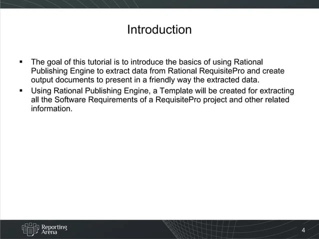 Rational Publishing Engine and Rational RequisitePro | PPT