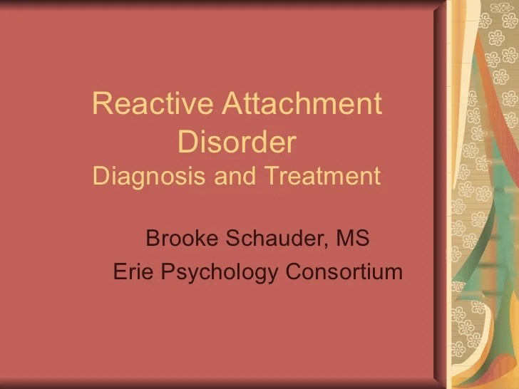 Reactive attachment disorder