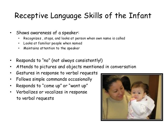 Receptive Language Skills 2012
