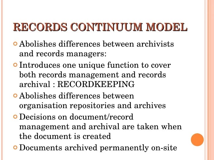 Records Management Models