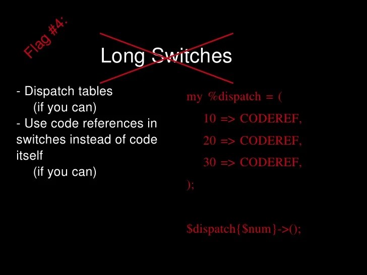 Red Flags in Programming