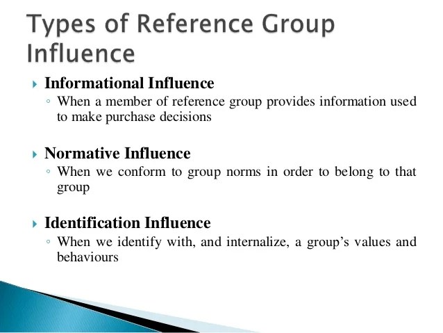 Reference Groups