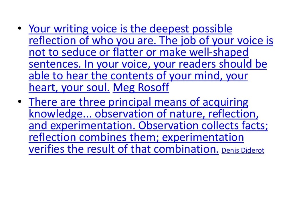 Reflective learning & critical thinking