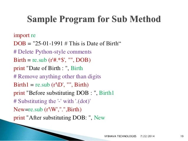 Regular expressions in Python