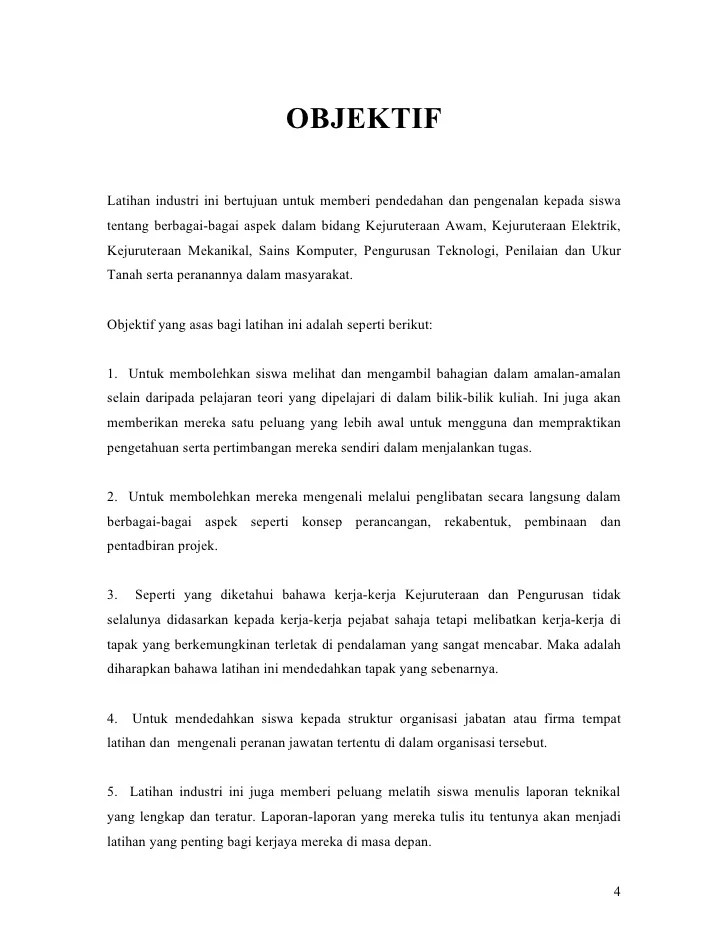 Contoh Report Latihan Industri Uitm Sains Komputer
