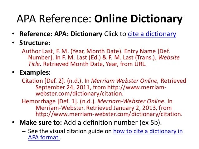 Apa reference dissertation » 100 Original