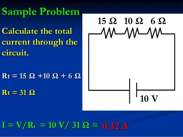 Resistors measurement in series and parallel circuits