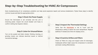 Easy Step-by-Step Guide to Fixing Common HVAC Compressor Problems | PDF