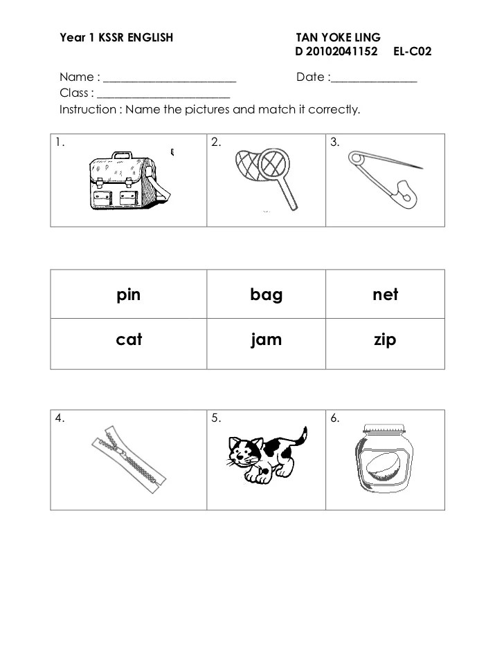 Revision exercise year_1_english
