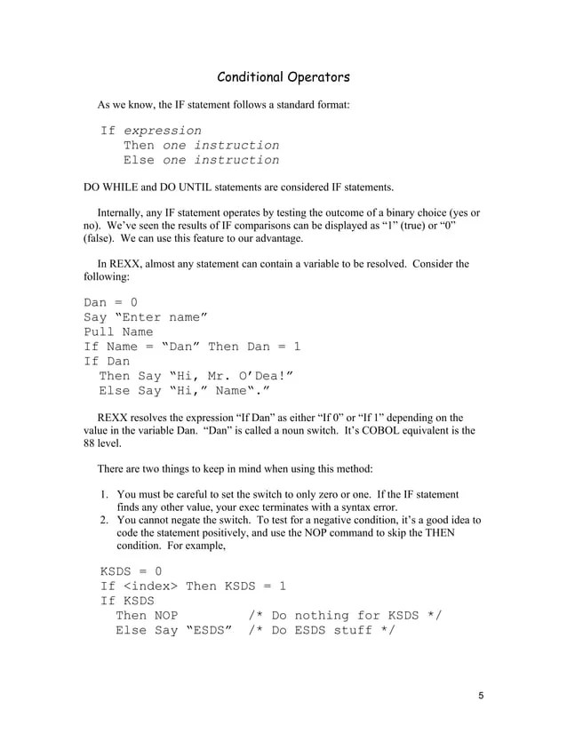 Advanced REXX Programming Techniques PDF