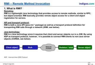 Remote Method Invocation (RMI) | PDF