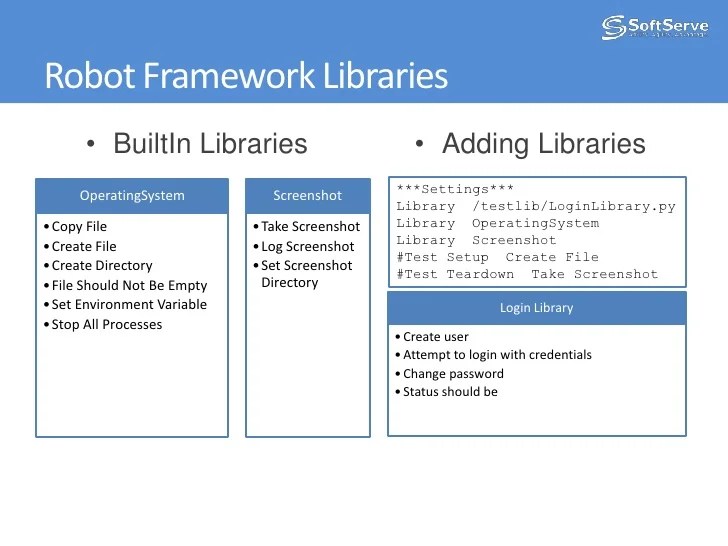Robot framework