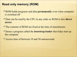 ROM(Read Only Memory ) | PPT