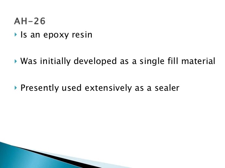 Root canal sealers