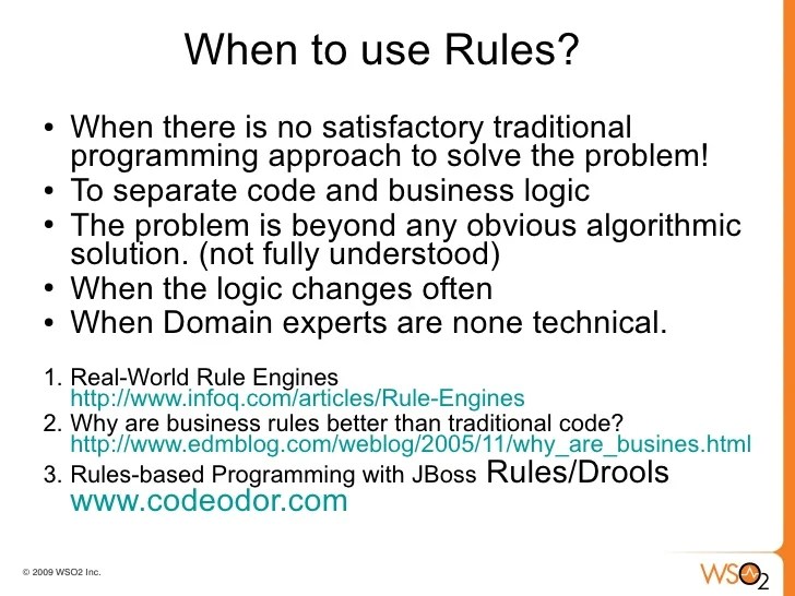 Rules Programming tutorial
