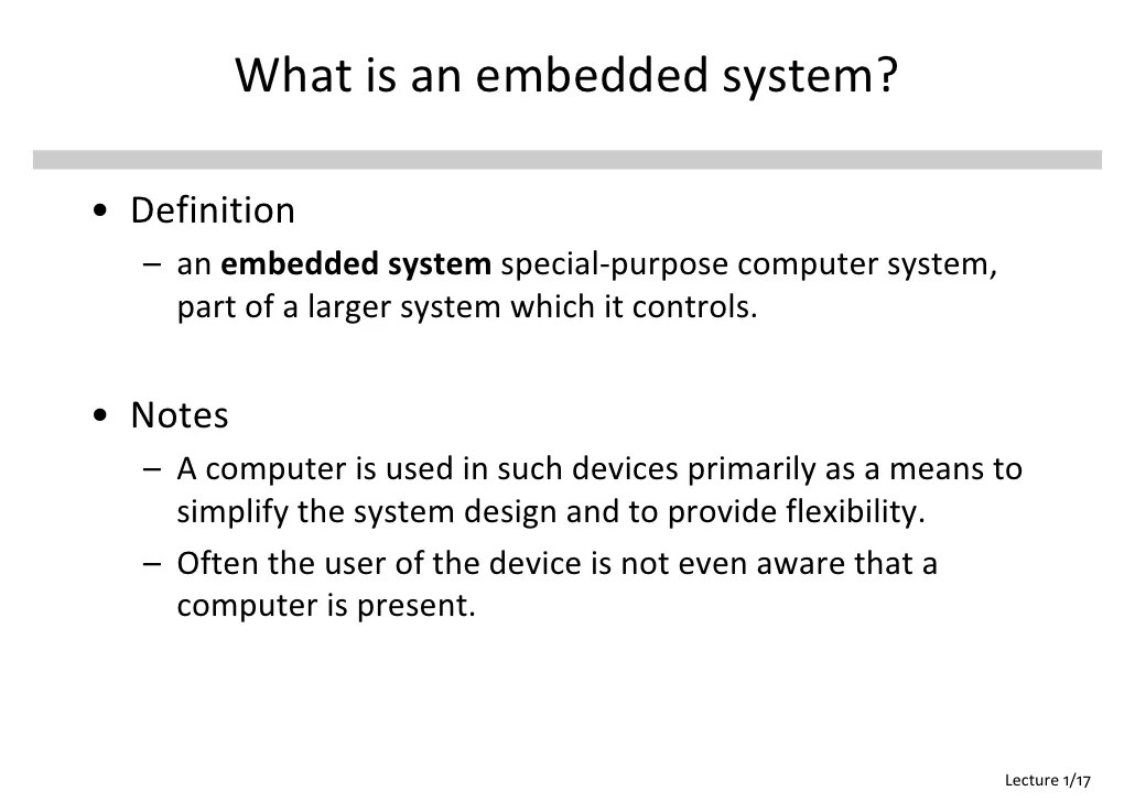 SafetyCritical Embedded Systems Course