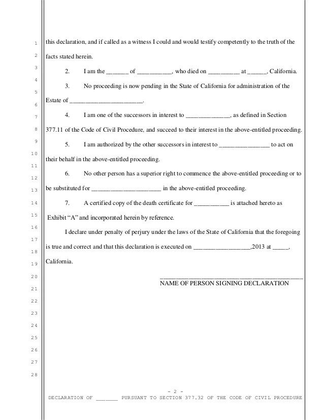 Sample Declaration Under Penalty Of Perjury certify letter