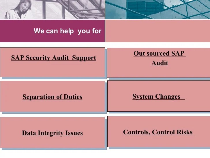 SAP audit ,security audit for sap,ERP audit ,erp auditing