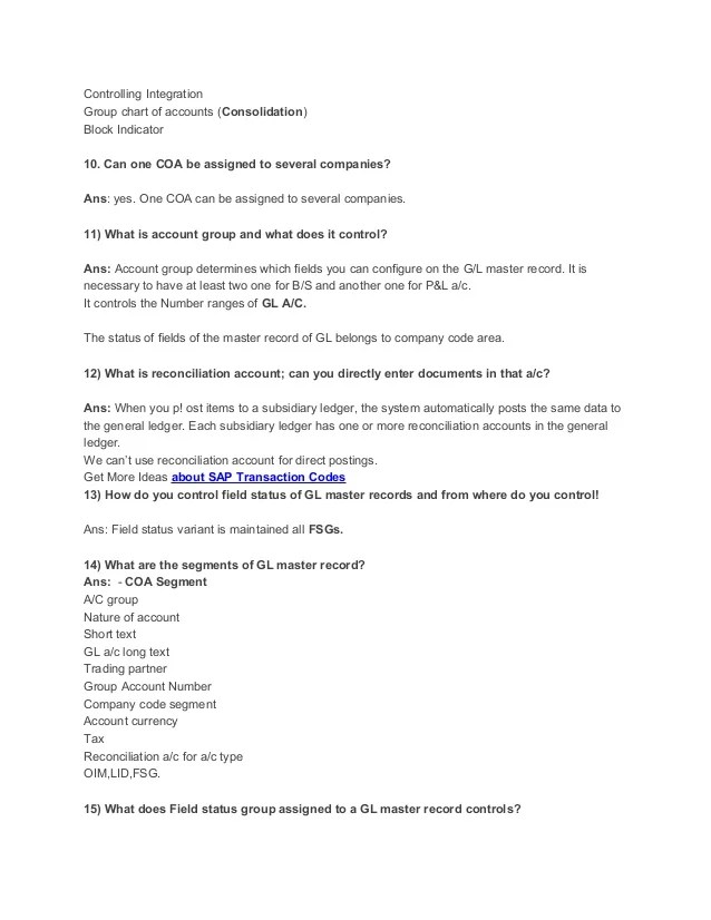 Sap fi interview question