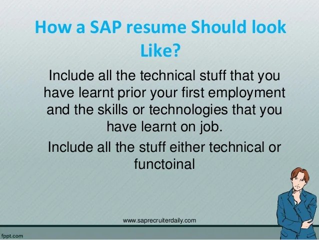 Sap sd technical resume