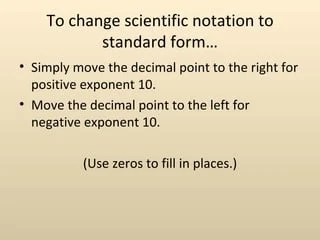 Scientific notation | PPT
